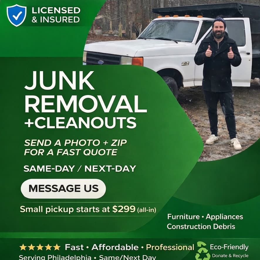 Philly Cleanouts - Licensed and insured junk removal services in Philadelphia